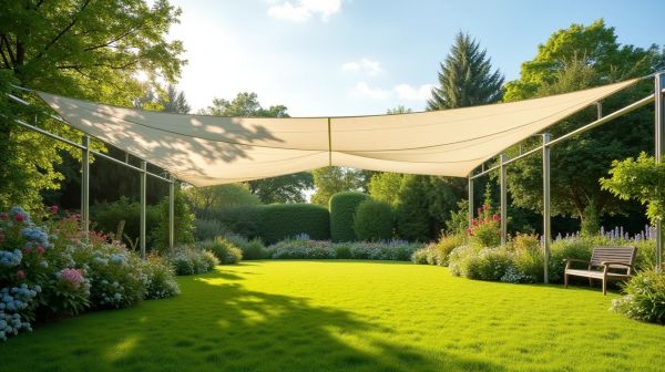 Transformez votre jardin avec une voile d'ombrage sur mesure